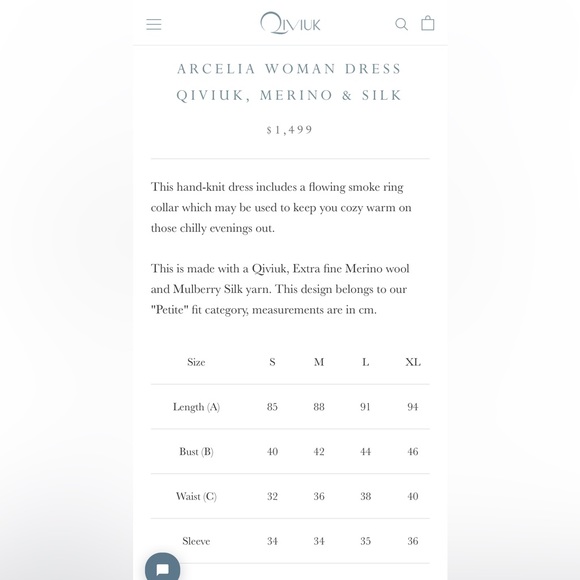 Couture luxury handknit dress made from world’s most exclusive fibre, Qiviuk. - Picture 13 of 13